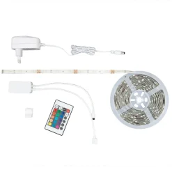 Briloner Led Strips > LED-stripe med RGB, WiFi, 500 cm m. fjernbetjening