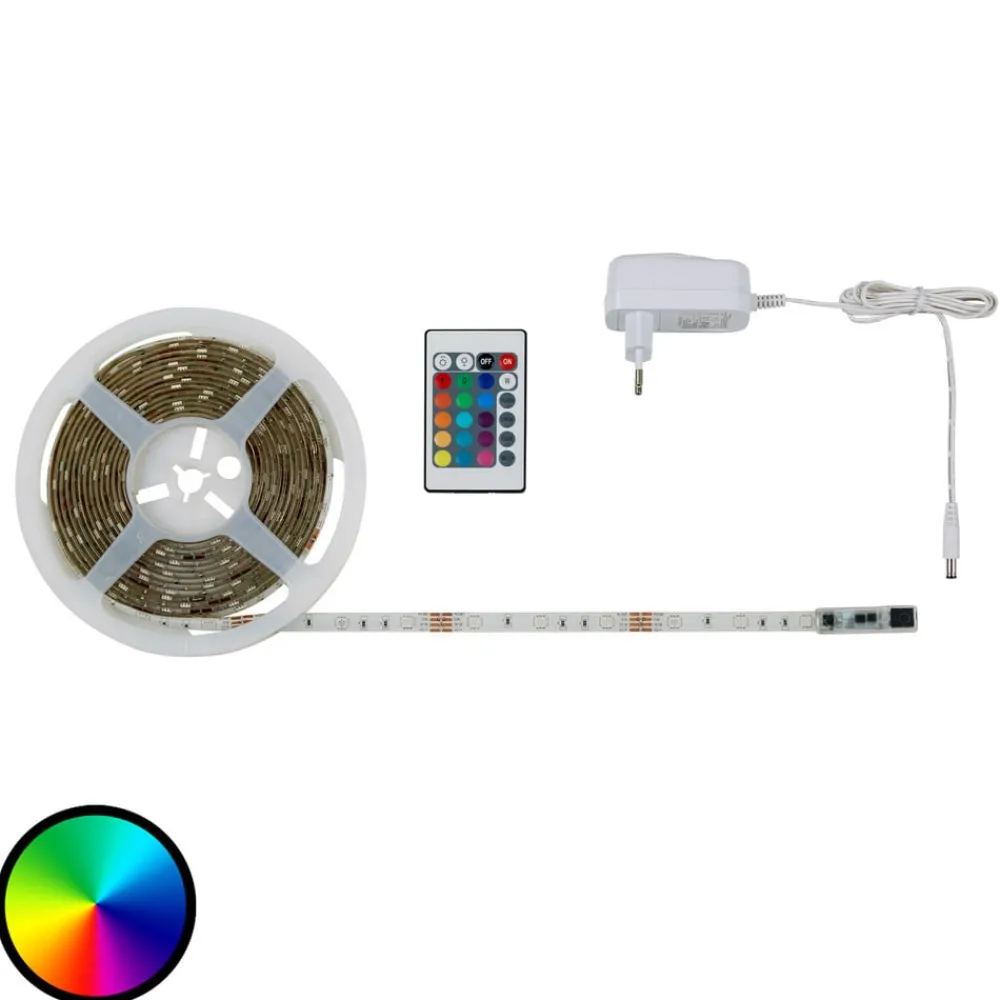 Briloner Dekorationsbelysning|Led Strips > LED-Strip Flow, RGB, selvklæbende