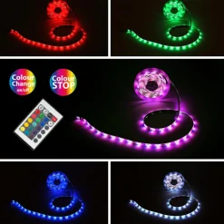 Briloner Dekorationsbelysning|Led Strips > LED-Strip Flow, RGB, selvklæbende