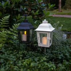 STAR TRADING Dekorationsbelysning|Julepynt > LED-strip grøn 15 cm ægte voks batteridrevet