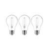 Filament Pære ^ Lindby LED-trådpære E27 sæt med 3 stk. 4W 470 lm klar 2.700K