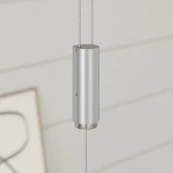 Lucande Pendellamper|Pendellamper > LED-træpendellampe Karinja med lysdæmper, natur