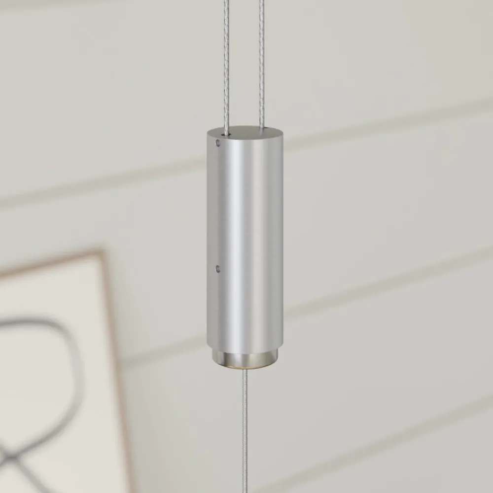 Lucande Pendellamper|Pendellamper > LED-træpendellampe Karinja med lysdæmper, natur