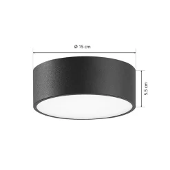 CMD Udendørs Loftlamper|Væglamper > LED-udendørslampe 9025, Ø 15 cm