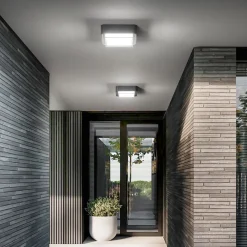 Fabas Luce Udendørs Loftlamper > LED udendørs loftlampe Diuk, mørkegrå, metal, IP65