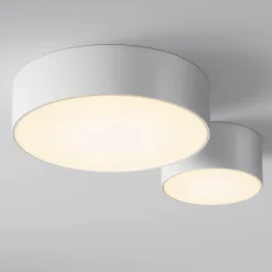 Maytoni Udendørs Loftlamper > LED udendørs loftlampe Zon, hvid, Ø 12 cm, 3.000 K, metal