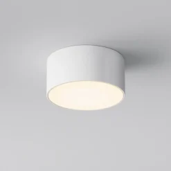Maytoni Udendørs Loftlamper > LED udendørs loftlampe Zon, hvid, Ø 12 cm, 3.000 K, metal