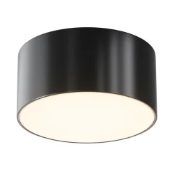 Maytoni Udendørs Loftlamper > LED udendørs loftlampe Zon, sort, Ø 12 cm, 3.000 K metal