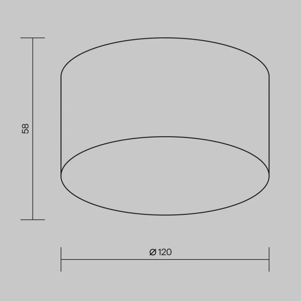 Maytoni Udendørs Loftlamper > LED udendørs loftlampe Zon, sort, Ø 12 cm, 3.000 K metal