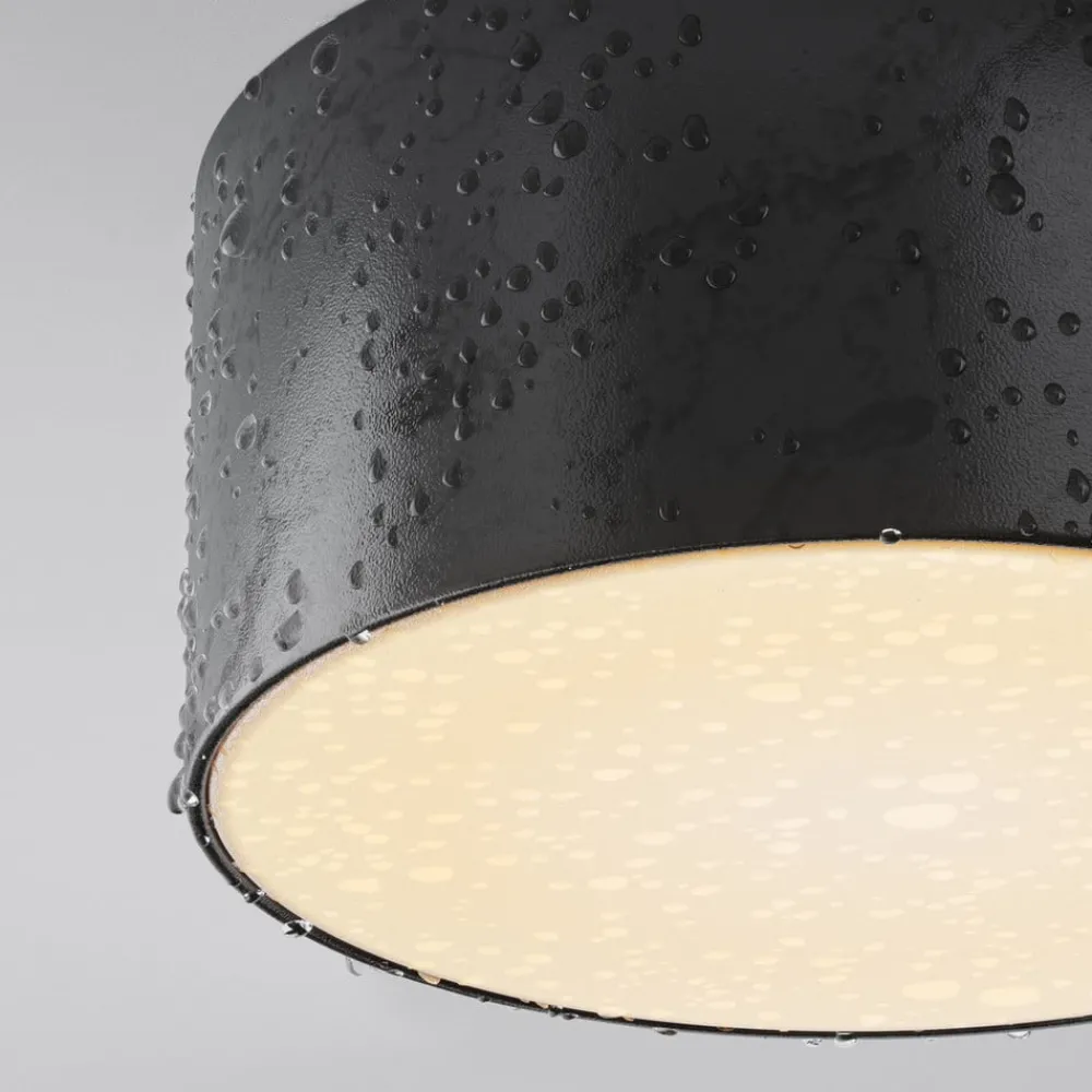 Maytoni Udendørs Loftlamper > LED udendørs loftlampe Zon, sort, Ø 12 cm, 3.000 K metal