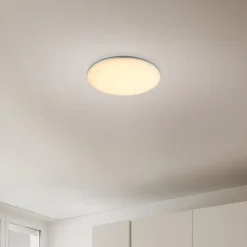 Globo Terrassebelysning|Udendørs Loftlamper > LED udendørs loftslampe Dori, Ø 33 cm, hvid, plast, IP54