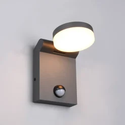 Trio Lighting Væglampe Med Sensor > LED udendørs væglampe Adour, antracit, sensor, kipbar, CCT
