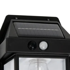 Milagro Lighting Solcelle Lampe Med Sensor|Væglampe Med Sensor > LED-udendørs væglampe Filo, plast, sort, IP44