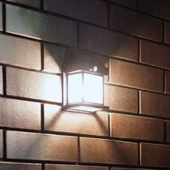 Milagro Lighting Solcelle Lampe Med Sensor|Væglampe Med Sensor > LED-udendørs væglampe Filo, plast, sort, IP44