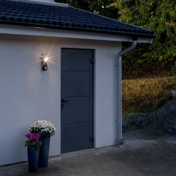 Konstsmide Væglamper > LED udendørs væglampe Prato batteridrevet, 10 cm