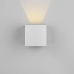 Væglampe Med Sensor ^ Reality Leuchten LED udendørs væglampe Talent, titanium-farvet, bredde 10 cm, sensor