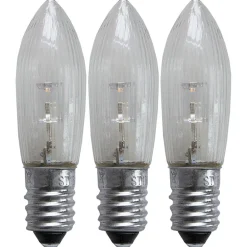 STAR TRADING Led Pærer > LED udskiftningslampe E10 0,2W 2.100K 3-pak