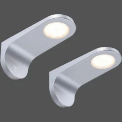Paul Neuhaus Underskabsbelysning > LED-underskabsbelysning Amon, sølv, 15 cm lang, sæt med 2, dæmpbar