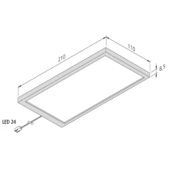Hera Underskabsbelysning > LED-underskabsbelysning Dynamic LED Sky, sort, 21 cm, CCT