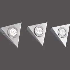 Underskabsbelysning ^ Paul Neuhaus LED-underskabsbelysning Helena, trekant, sæt med 3