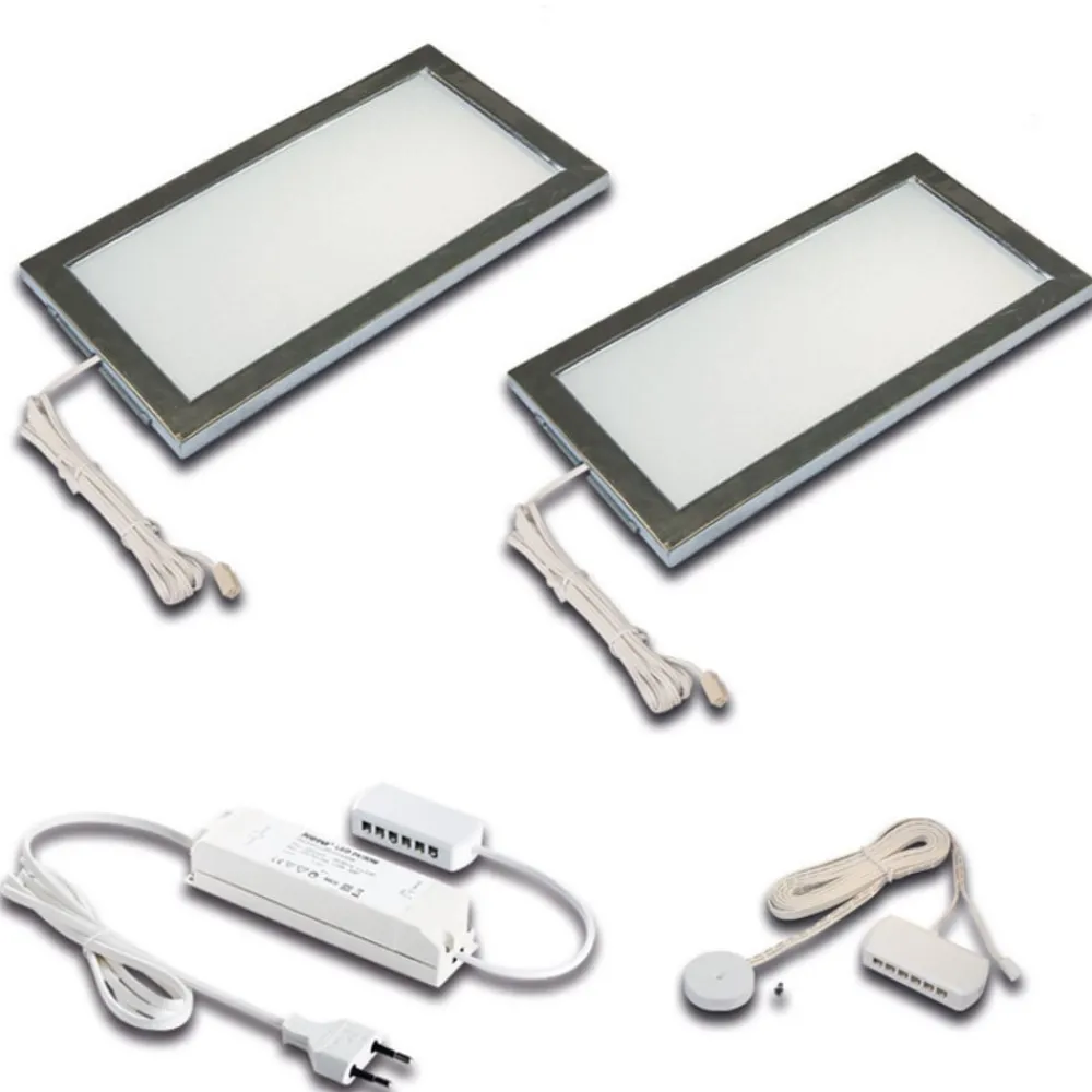 Hera Underskabsbelysning > LED-underskabsbelysning Sky Dæmper 2 stk. 3.000K stål