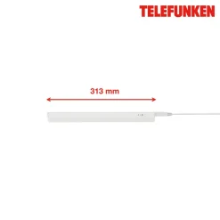 Underskabsbelysning ^ Telefunken LED underskabslampe Hephaistos, hvid, længde 31 cm