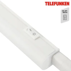 Underskabsbelysning ^ Telefunken LED underskabslampe Hephaistos, hvid, længde 87 cm