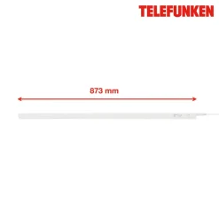 Underskabsbelysning ^ Telefunken LED underskabslampe Hephaistos, hvid, længde 87 cm