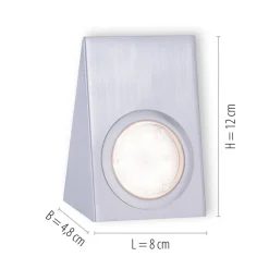 Underskabsbelysning ^ JUST LIGHT. GmbH LED underskabslampe Theo, firkantet, sæt med 3 stk