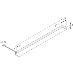 Underskabsbelysning ^ Hera LED underskabslampe Top-Stick FMK, 3.000K, 120cm