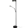 Trio Lighting Gulvlamper > LED-uplight Barrie med læselampe, sort mat