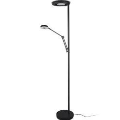 Trio Lighting Gulvlamper > LED-uplight Barrie med læselampe, sort mat
