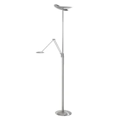 Gulvlamper ^ HighLight LED-uplight Sapporo, CCT, læsearm, nikkel