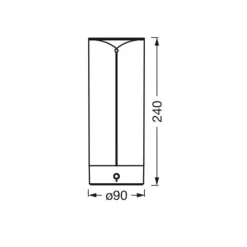 LEDVANCE Bordlamper > Decor Filament LED-bordlampe batteri 24cm