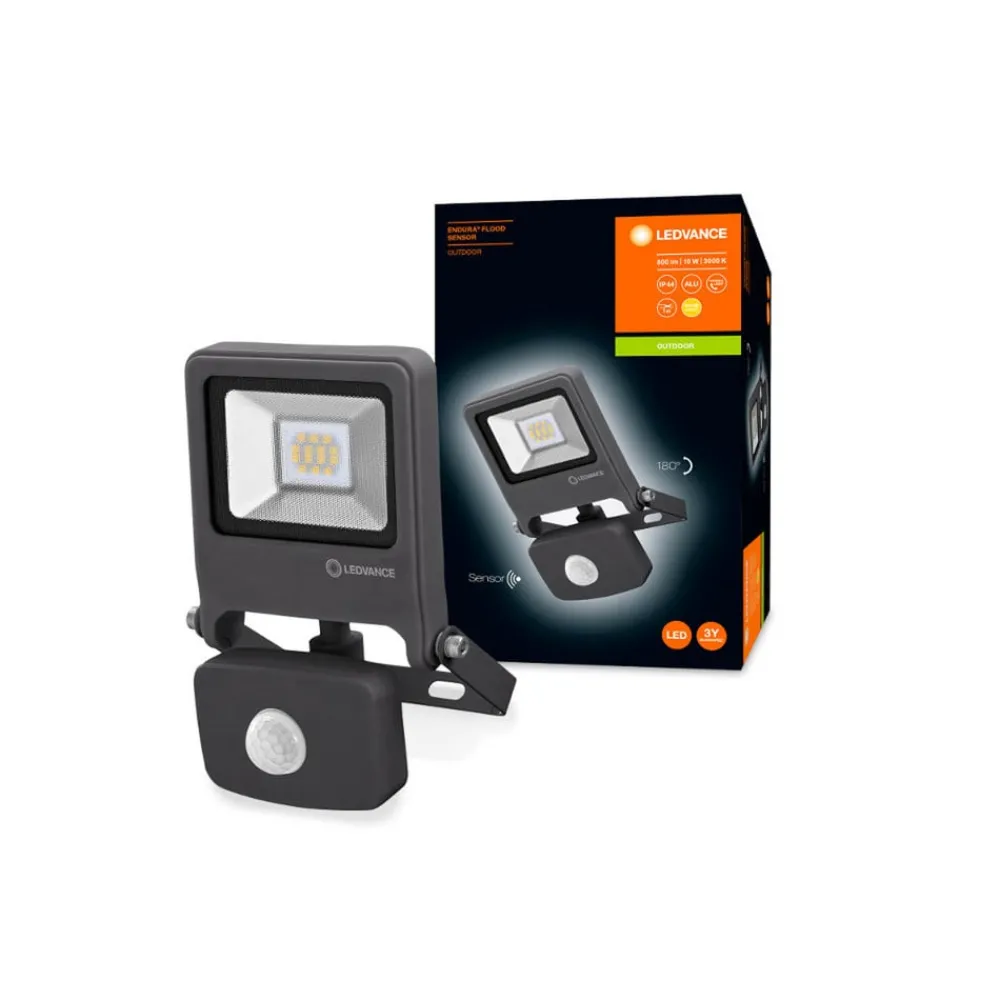 LEDVANCE Væglampe Med Sensor|Udendørs Spot > Endura Flood Sensor LED-udendørsspot gråt