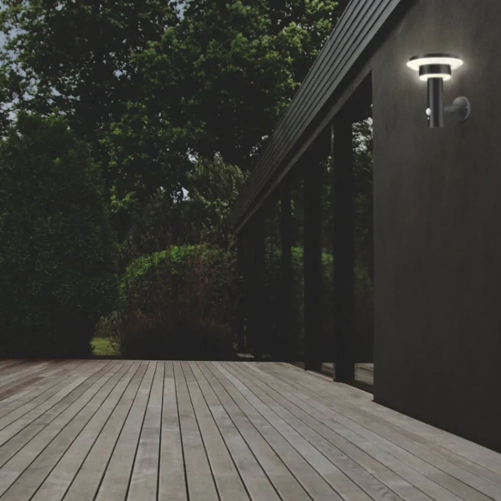 LEDVANCE Solcelle Lampe Med Sensor|Væglampe Med Sensor > Endura Solar Double Circle væg sort