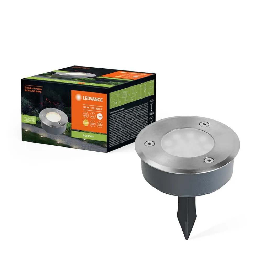 LEDVANCE Udendørs Spot > LED-lampe med jordspyd Endura Hybrid Spike, stål