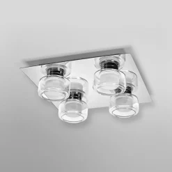 LEDVANCE Loftlamper > LED-loftlampe Orbis Flame, krom, 4 lyskilder, IP44