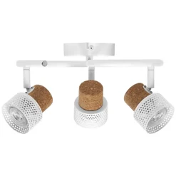 Loftlamper|Loftlamper ^ LEDVANCE LED loftspot Cork, GU10, 3-lys, spiral, hvid