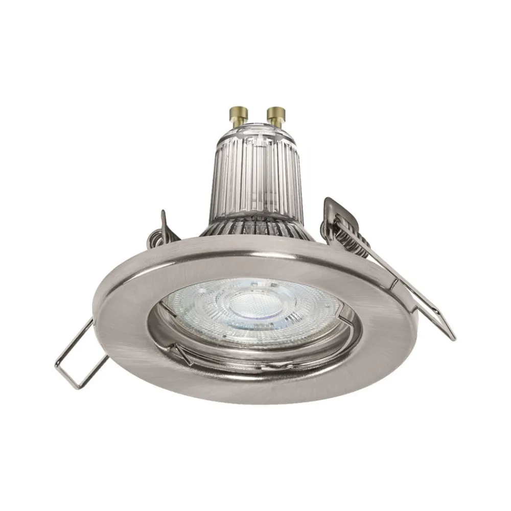 Indbygningsspots|Spotlights ^ LEDVANCE LED-spot GU10 Recessed, 5 stk, nikkel