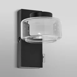 Væglamper ^ LEDVANCE LED-væglampe Orbis Flame, 1 lyskilde, sort, IP44