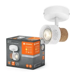Væglamper|Spotlights ^ LEDVANCE LED-vægspot Cork, GU10, dæmpbar, hvid