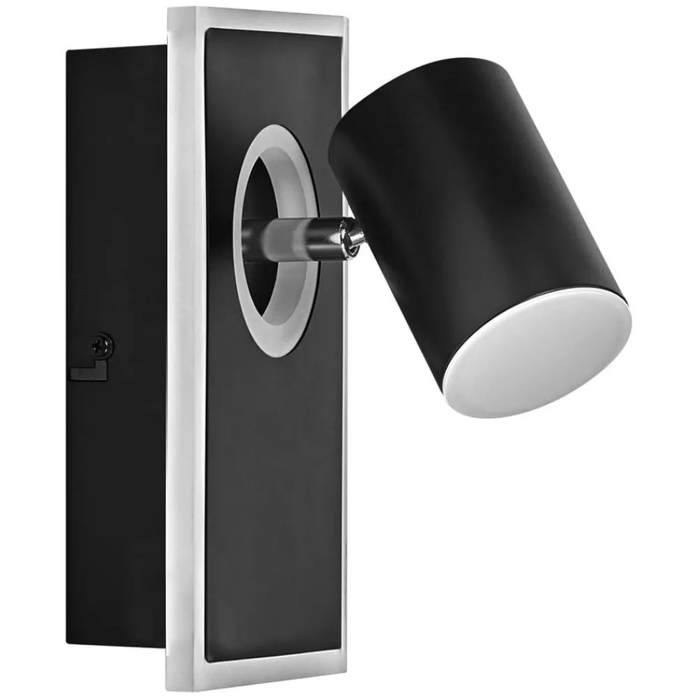 Spotlights ^ LEDVANCE Mars LED-vægspot, 2-lys, 1 spot, sort
