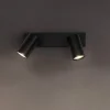 LEDVANCE Loftlamper|Spotlights > Octagon LED-spotlight, dæmpbar, to lamper, sort