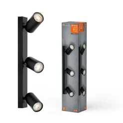 Loftlamper|Spotlights ^ LEDVANCE Octagon LED-spotlight, dæmpbar, tre pærer, sort