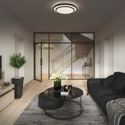 LEDVANCE Arbejdsrum/Kontor|Loftlamper > Orbis Berlin LED-loftslampe sort 39 cm