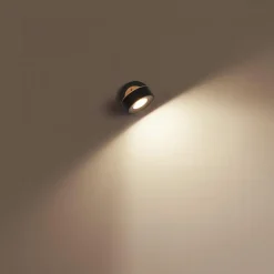 LEDVANCE Spotlights > Pluto LED-vægspot, stål, træ, sort