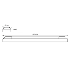 LEDVANCE Loftlamper > Power Batten Dopp loftslampe120cm 4,000K