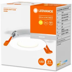 LEDVANCE Indbygningsspots > Recess Slim LED-indbygningslampe Ø8,5 cm 3000K