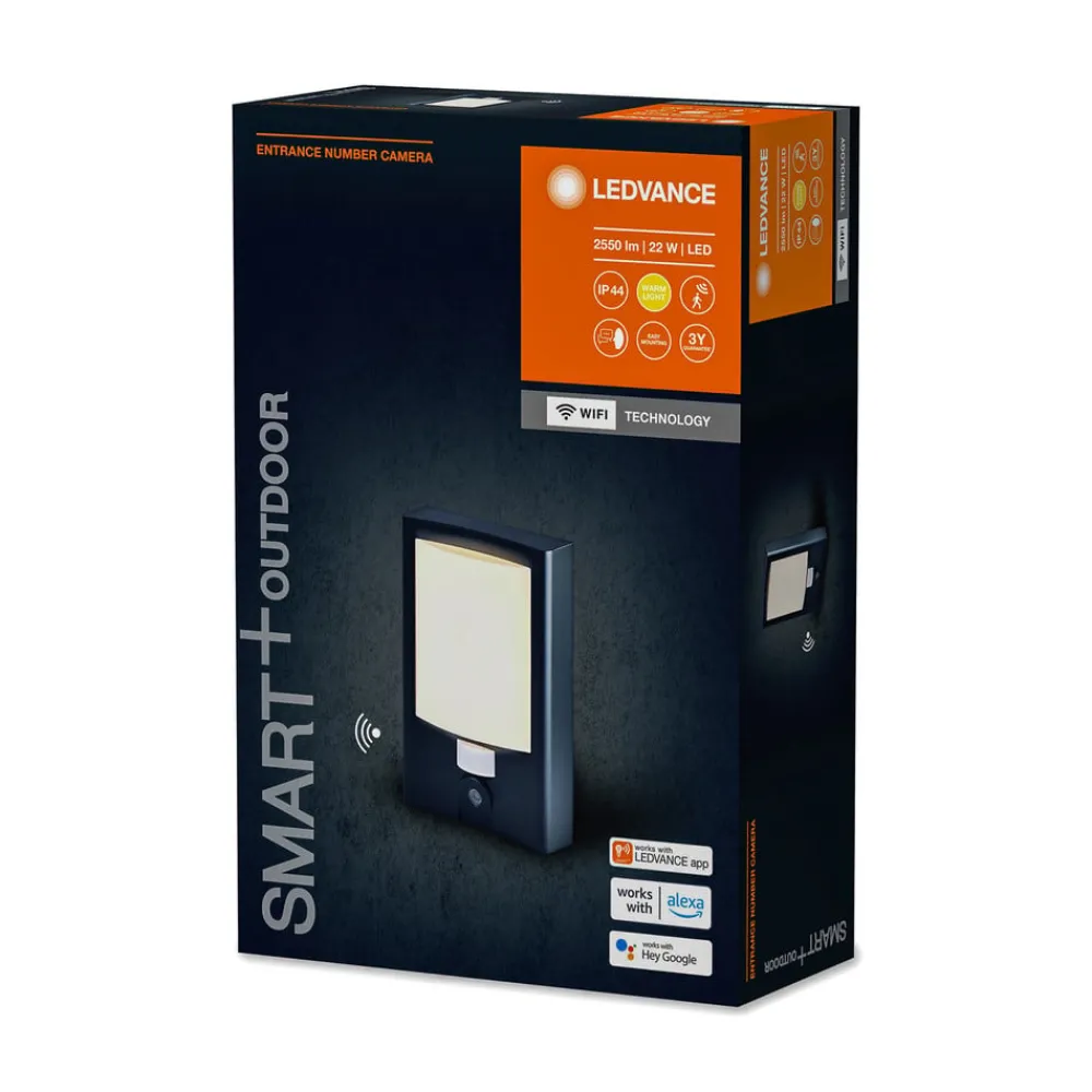 Væglampe Med Sensor ^ LEDVANCE SMART+ WiFi Entrance Number Camera væg